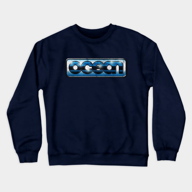 Retro Computer Games Ocean Software Vintage Crewneck Sweatshirt by Meta Cortex